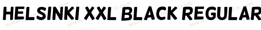 Helsinki XXL Black Regular字体转换